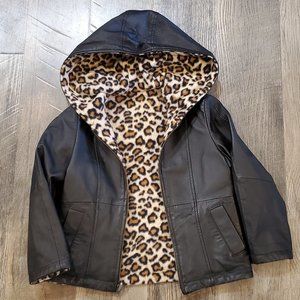Wilson’s Leather Kids Reversible Black / Cheetah